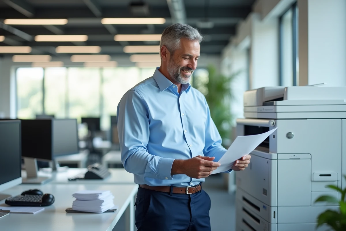 Homme inspecte la qualité d